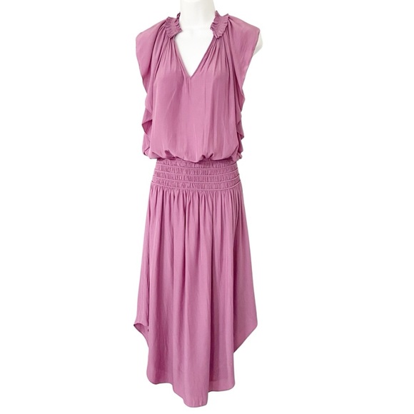 Ramy Brook Wren Flutter Sleeve Dress Mauve size XS - Picture 2 of 12